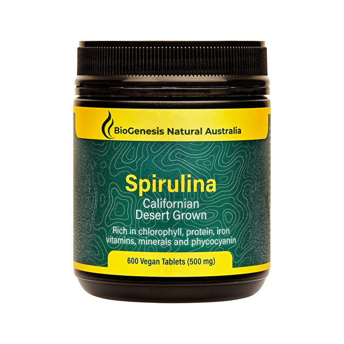 Biogenesis Natural Australia BioGenesis Natural Australia (Travel Friendly) Spirulina Californian Desert Grown 500mg 600t