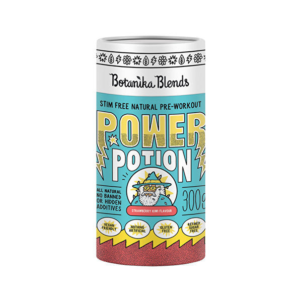 Botanika Blends Power Potion Pre Workout Powder Strawberry Kiwi 300g