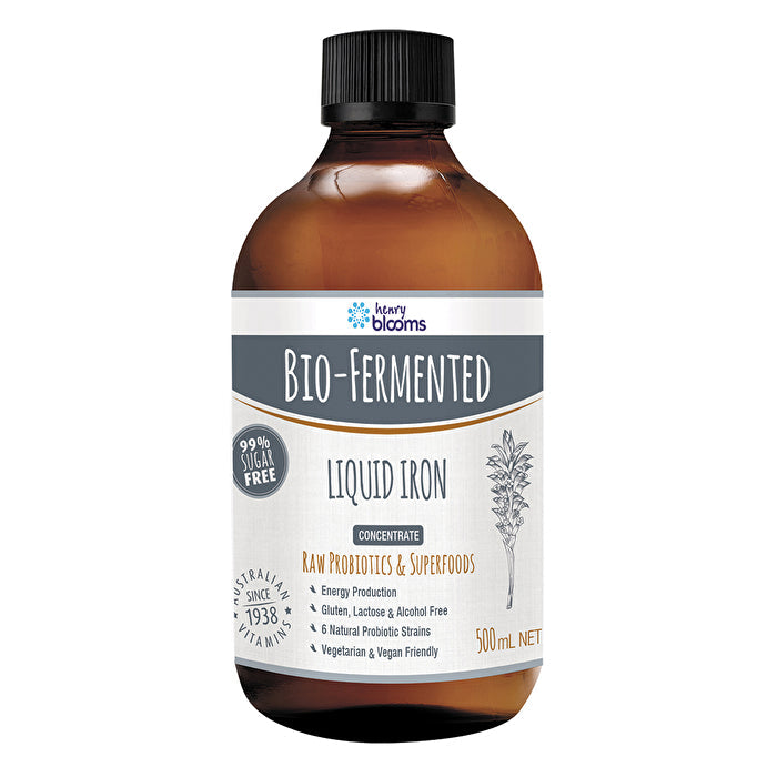 Henry Blooms Bio-Fermented Liquid Iron Concentrate 500ml