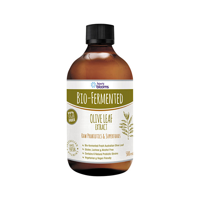 Henry Blooms Bio-Fermented Olive Leaf Extract 500ml