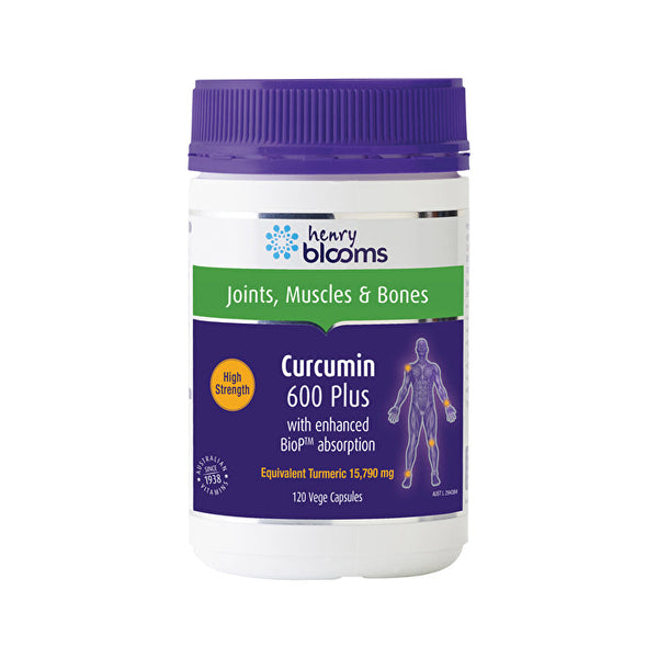 Henry Blooms Curcumin 600 Plus 120vc