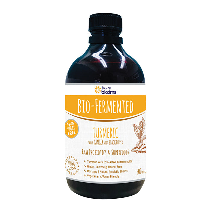 Henry Blooms Bio-Fermented Turmeric with Ginger and Black Pepper 500ml