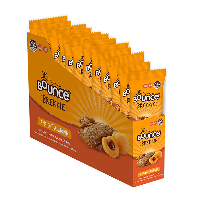 Bounce Brekkie Bar Apricot Almond 50g x 12 Display