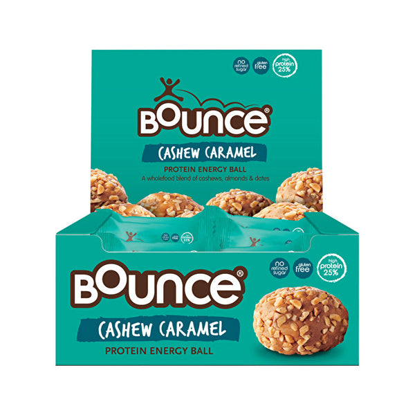 Bounce Protein Energy Balls Cashew Caramel 40g x 12 Display