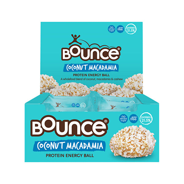 Bounce Protein Energy Balls Coconut Macadamia 40g x 12 Display