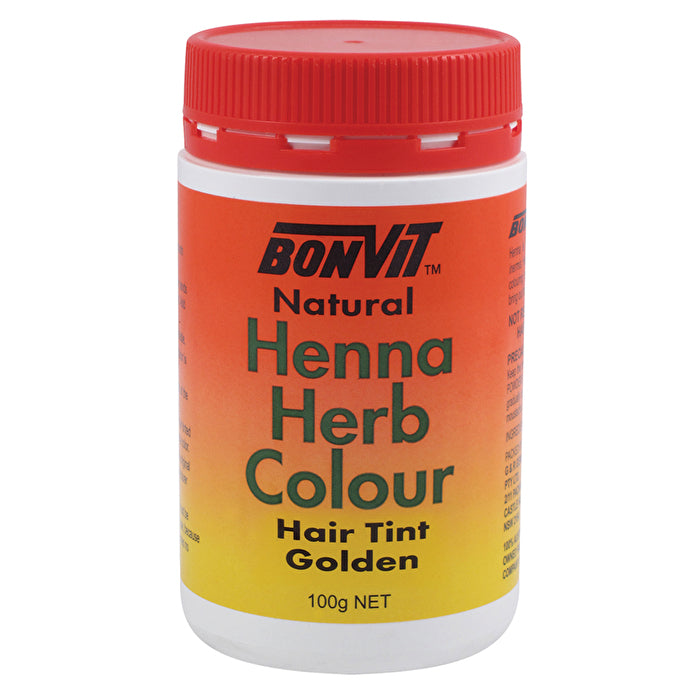 Bonvit Henna Herb Colour Hair Tint Golden 100g