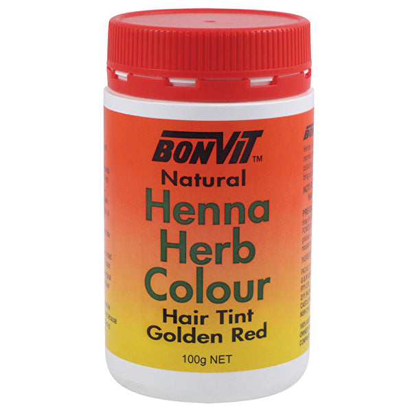 Bonvit Henna Herb Colour Hair Tint Golden Red 100g