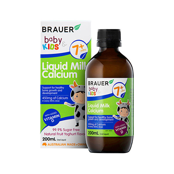 Brauer Baby & Kids Liquid Milk Calcium (7+ months) 200ml