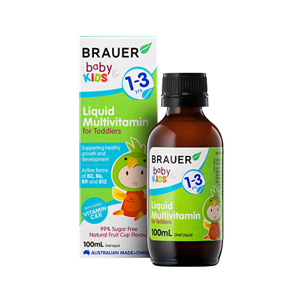 Brauer Baby & Kids Liquid Multivitamin for Toddlers (1-3 years) 100ml