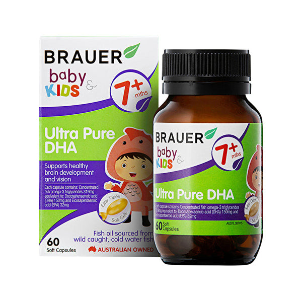 Brauer Baby & Kids Ultra Pure DHA (7+ months) 60c