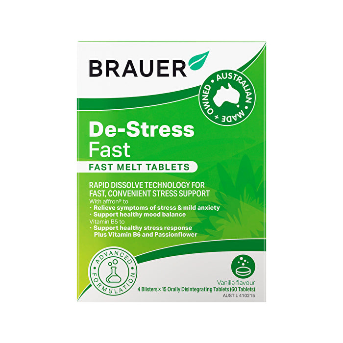 Brauer De-Stress Fast Melt Vanilla 60t