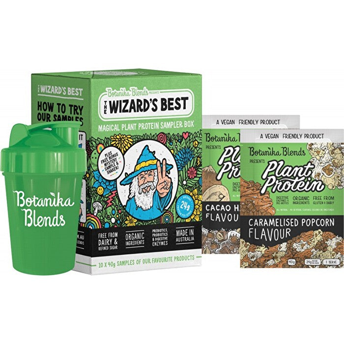 Botanika Blends The Wizard's Best Plant Protein Sampler Box 10x40g