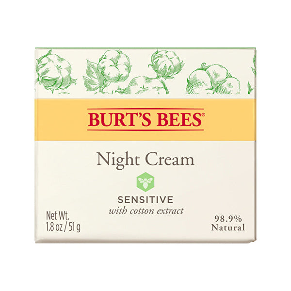 Burts Bees Burt's Bees Night Cream Sensitive with Cotton Extract 50g
