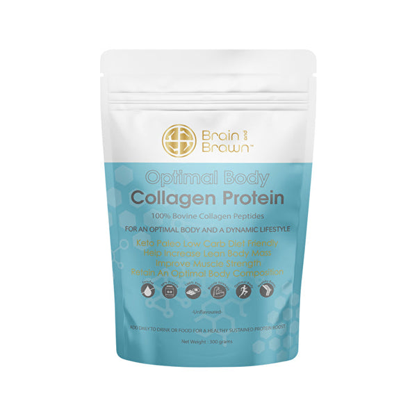 Brain And Brawn Brain and Brawn Optimal Body Collagen Protein (100% Bovine Collagen Peptides) Unflavoured 300g