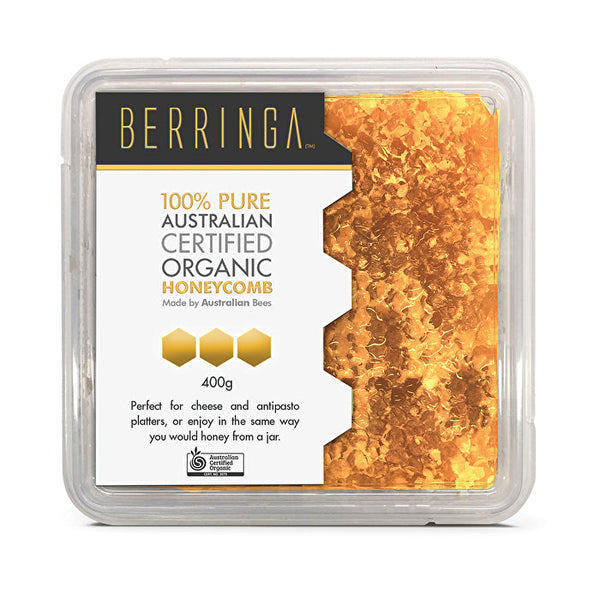 BERRINGA HONEY Berringa Australian Pure Organic Honeycomb 400g