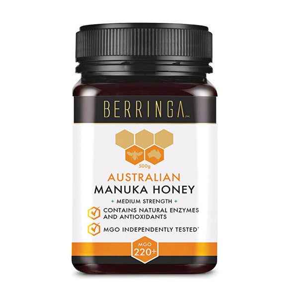 BERRINGA HONEY Berringa Australian Manuka Honey Medium Strength (MGO 220+) 500g