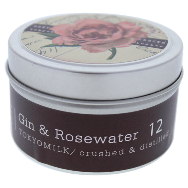 TokyoMilk Gin & Rosewater Tin Candle - # 12 by TokyoMilk for Women - 4 oz Candle