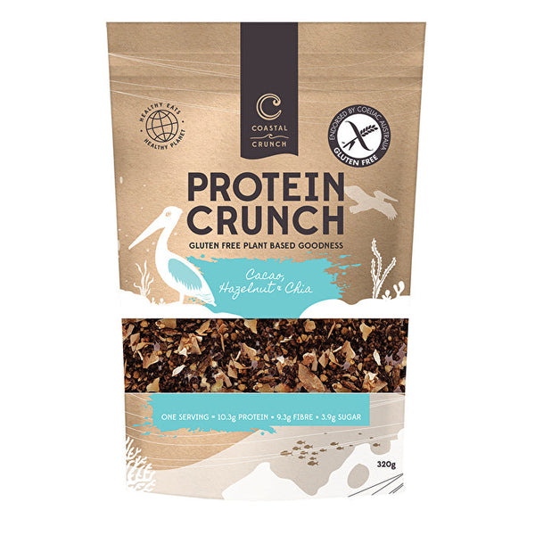 Coastal Crunch Gluten Free Protein Crunch Cacao, Hazelnut & Chia 320g