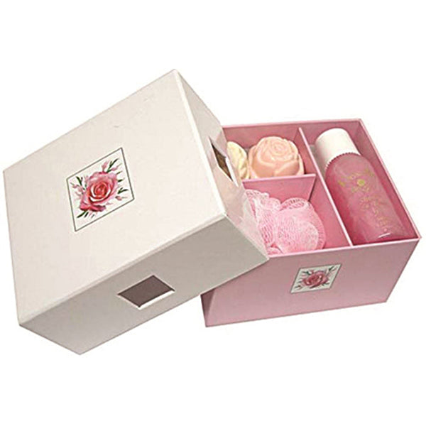 Clover Fields Gift Box Petite Rose Set (contains: sponge, shower gel & 2 x rose soap)