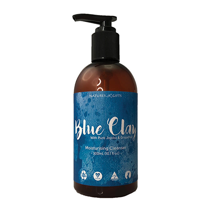 Clover Fields Natures Gifts Blue Clay with Jojoba & Grapefruit Moisturising Cleanser 300ml