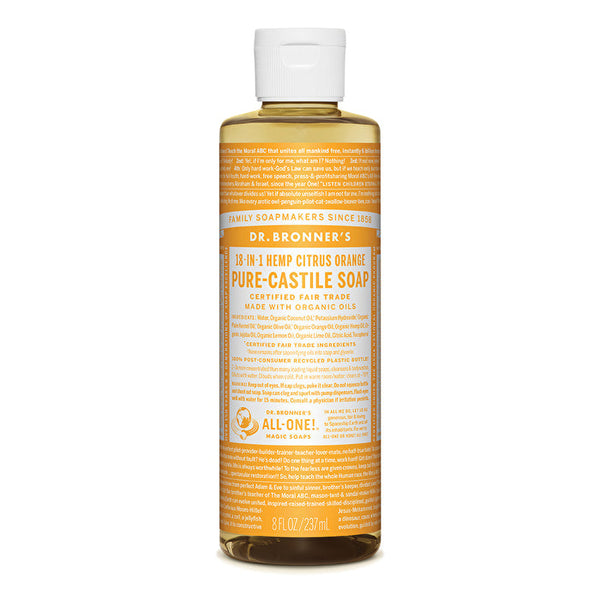 Dr. Bronner's Pure-Castile Soap Liquid (Hemp 18-in-1) Citrus 237ml