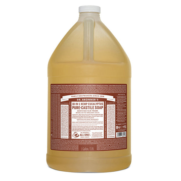 Dr. Bronner's Pure-Castile Soap Liquid (Hemp 18-in-1) Eucalyptus 3780ml