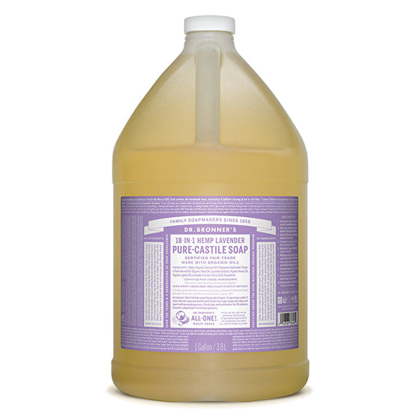 Dr. Bronner's Pure-Castile Soap Liquid (Hemp 18-in-1) Lavender 3780ml
