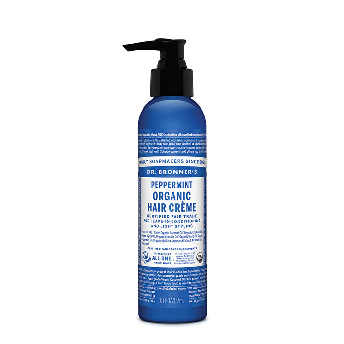 Dr. Bronner's Organic Hair Creme Peppermint 177ml