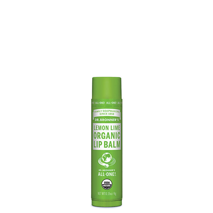 Dr. Bronner's Organic Lip Balm Lemon Lime 4g x 12 display