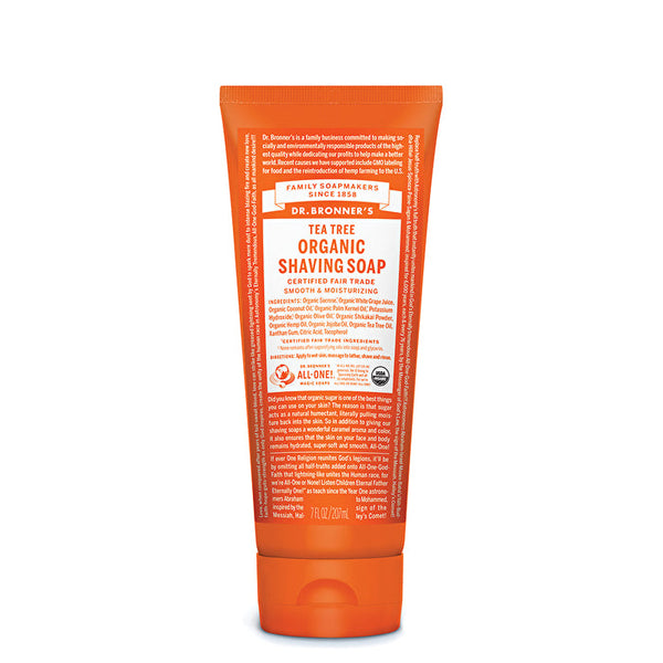 Dr. Bronner's Organic Shaving Soap Tea Tree 207ml