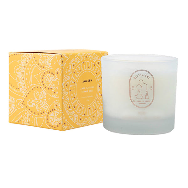 Distillery Fragrance House Soy Candle Awaken (Lemon Blossom & Summer Moss) 190g