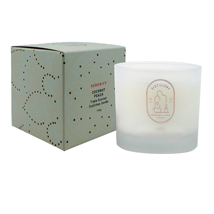 Distillery Fragrance House Soy Candle Serenity (Coconut Peach) 190g