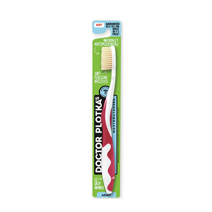 Dr Plotka's Doctor Plotka's Mouthwatchers Toothbrush Adult Soft Red