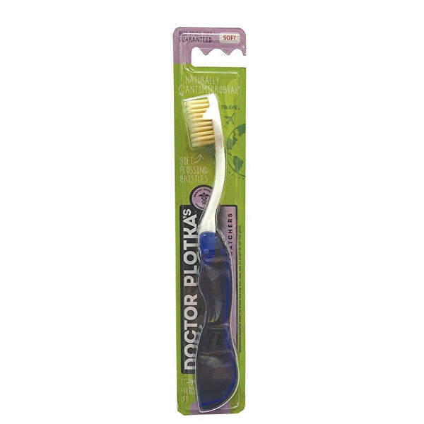 Dr Plotka's Doctor Plotka's Mouthwatchers Toothbrush Travel (foldable) Adult Soft Blue