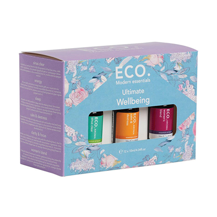 Eco Modern Essentials Aroma Essential Oil Ultimate Wellbeing 10ml x 12 Pack