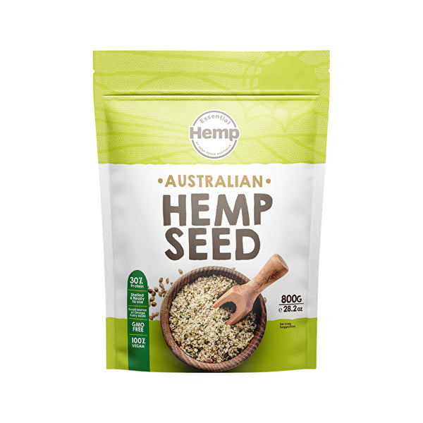 Essential Hemp Australian Hemp Seeds Hulled 800g