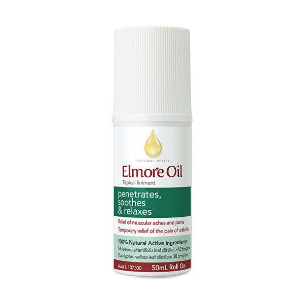 Elmore Oil Natural Relief Topical Liniment Roll On 50ml