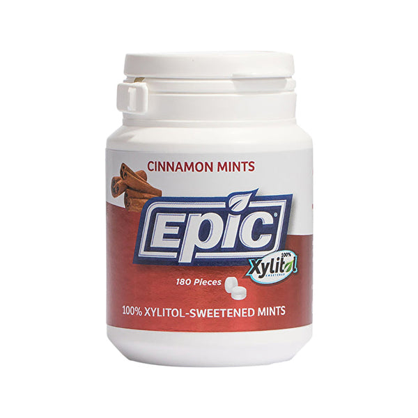 Epic Dental Epic Xylitol Dental Mints Cinnamon Tub 180pc
