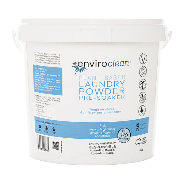 EnviroClean Plant Based Laundry Powder Pre-Soaker 5kg