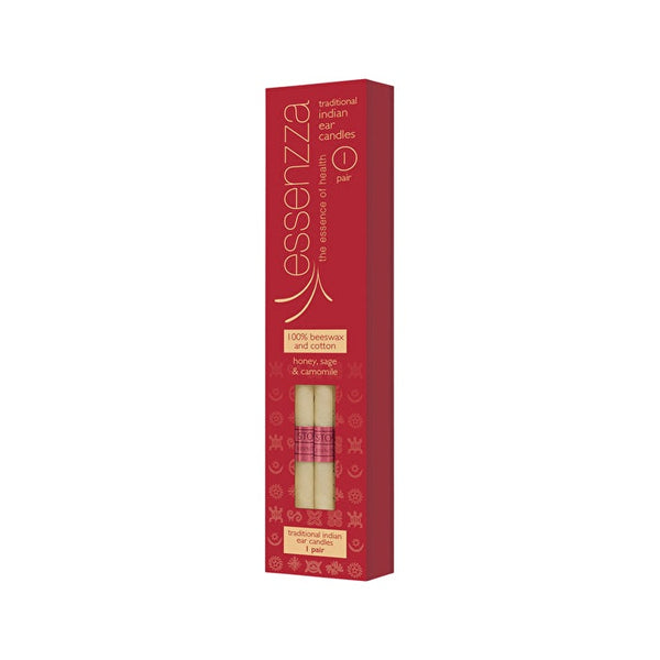 Essenzza Traditional Indian Ear Candles (with Honey, Sage & Camomile) 1 Pair