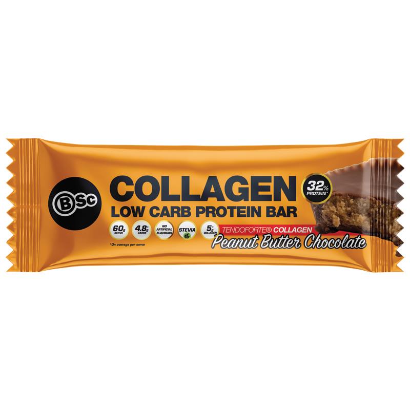 Body Science Collagen Protein Bar 60g - Peanut Butter Chocolate 12 Box