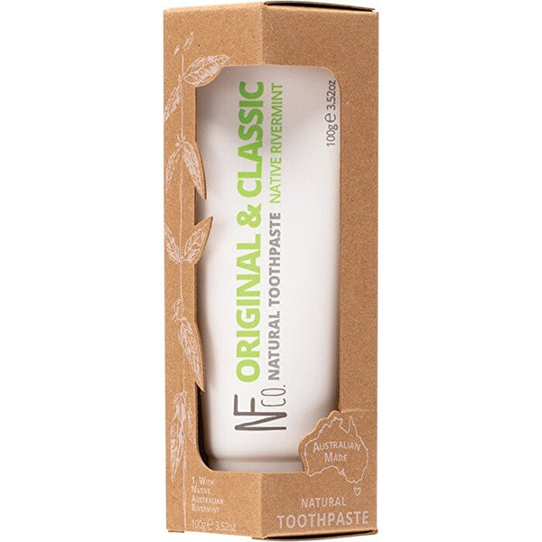 The Natural Family Co . Natural Toothpaste Original & Classic (with Native Rivermint) 100g