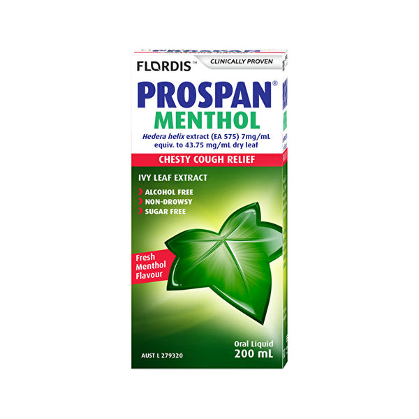 Flordis Prospan Menthol Chesty Cough Relief Oral Liquid 200ml
