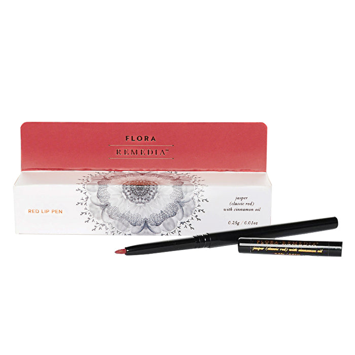 Flora Remedia Lip Pen Red (Jasper Classic Red with Cinnamon Oil) 0.25g