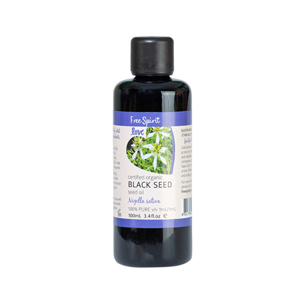 Byron Bay Love Oils Free Spirit Love Certified Organic 100% Pure Black Seed Seed Oil 100ml