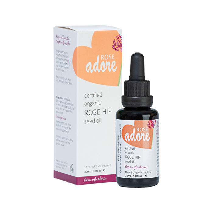 Free Spirit Rose Adore Certified Organic 100% Pure Rose Hip Seed Oil 30ml