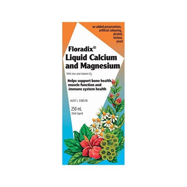 Floradix Liquid Calcium and Magnesium Oral Liquid 250ml