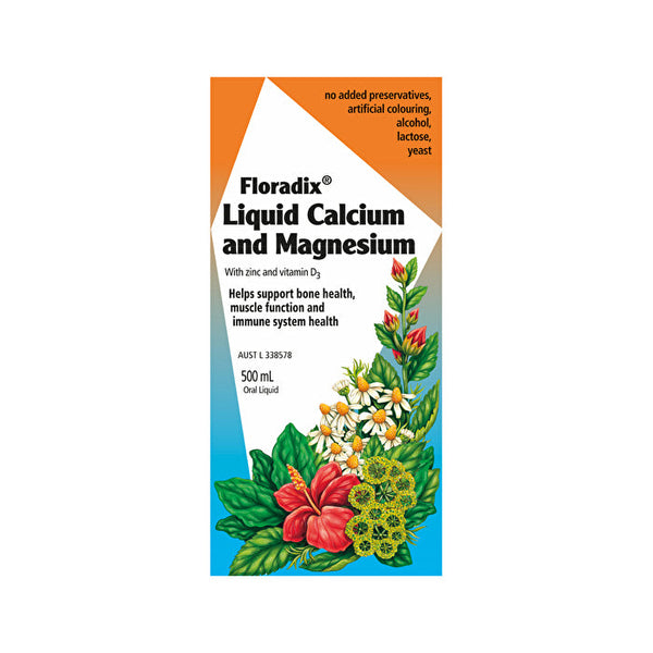Floradix Liquid Calcium and Magnesium Oral Liquid 500ml