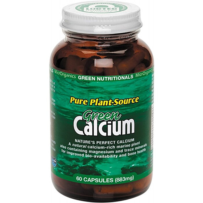 MicrOrganics Green Nutritionals Pure Plant-Source Green Calcium 60c