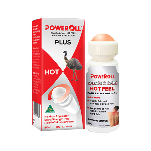 Glimlife Poweroll Pain Relief Oil Plus (Hot) Roll On 50ml